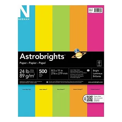 Astrobrights Color Paper Bright Assortment 24lb 8.5 x