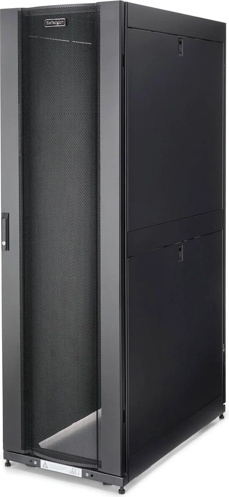 StarTech.com 4-Post 42U Server Rack Cabinet, 19" Data Rack Cabinet for IT Equipment Mount, Full Size Network Cabinet Storage