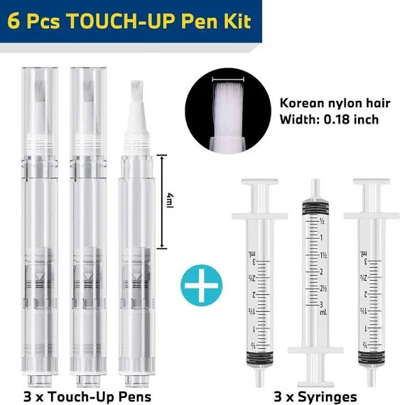 Auswiff Touch Up Paint Brush Pen(3 Pens), Furniture Repair Kit for Walls, Wood 