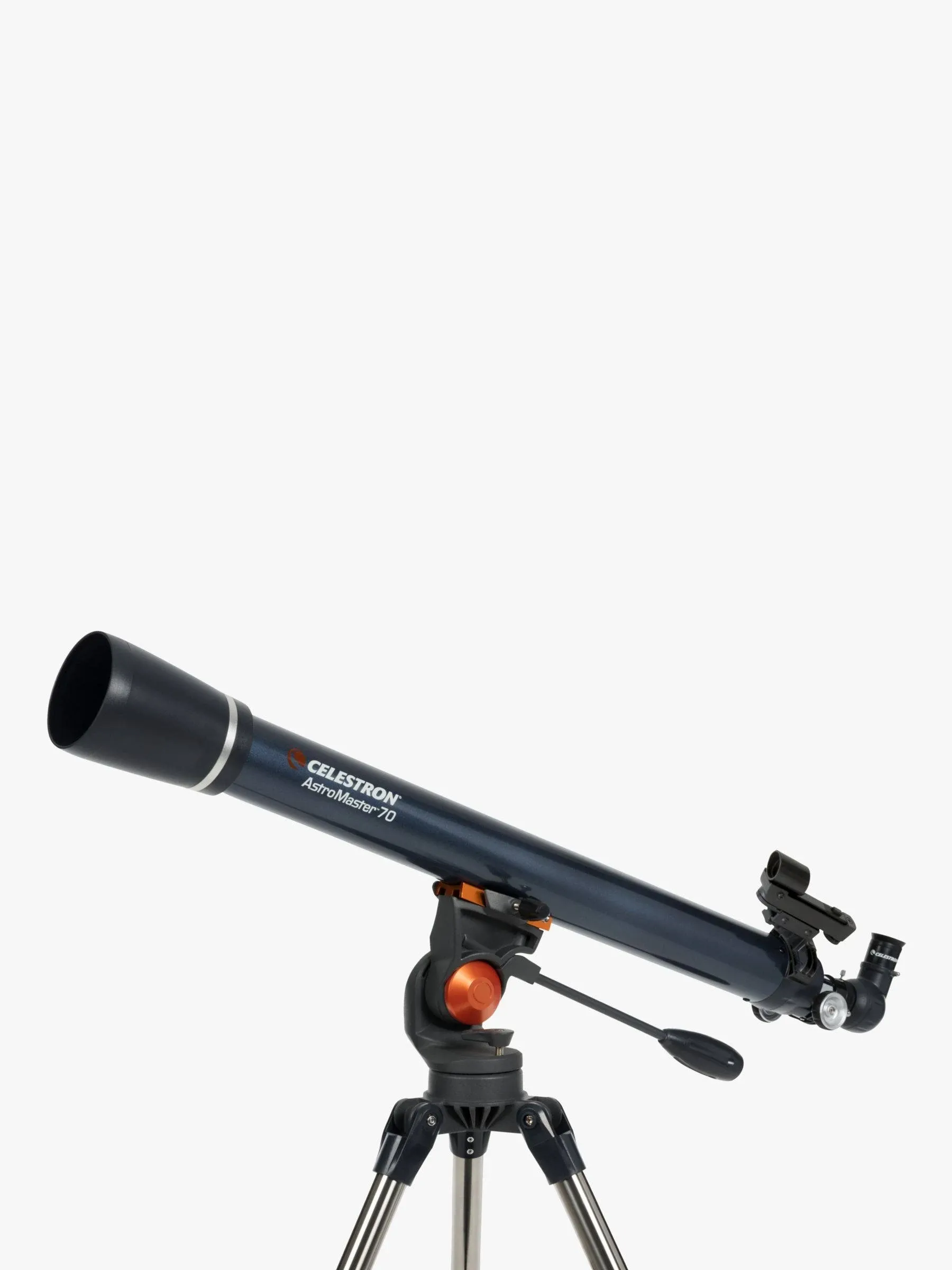 Celestron - Telescopio AstroMaster 70AZ - Telescopio refractor - Óptica de vidrio totalmente recubierta - Trípode de altura ajustable - Paquete de software de astronomía adicional