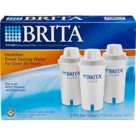 Brita 3 Count Water Filter Pitcher Advanced Replacement Filters