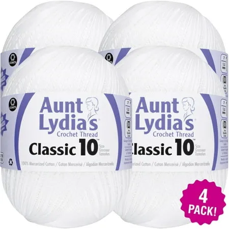 Aunt Lydia's Classic Crochet Thread Size 10 Jumbo