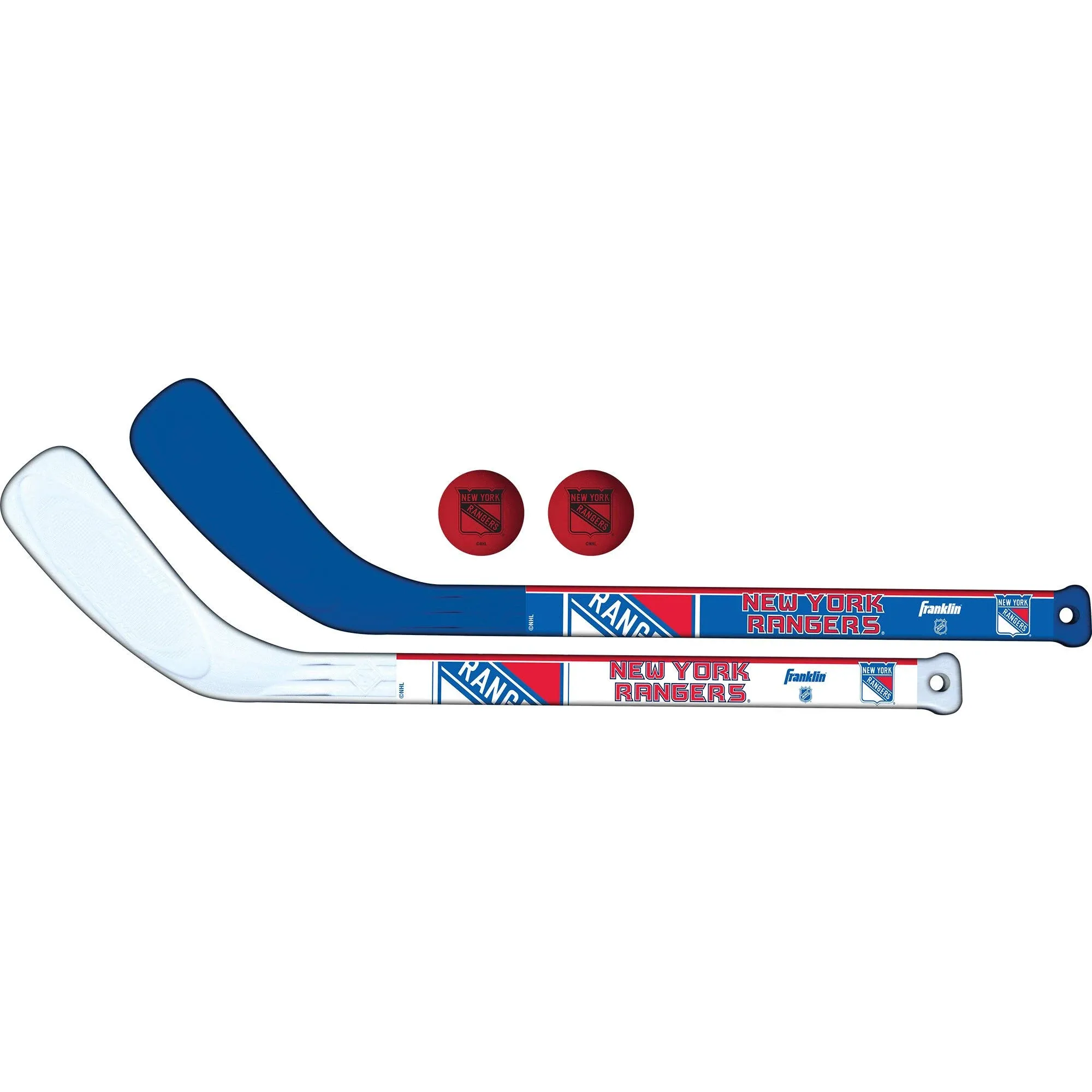 Franklin Sports NHL Mini 2-STICK Set - New York Rangers