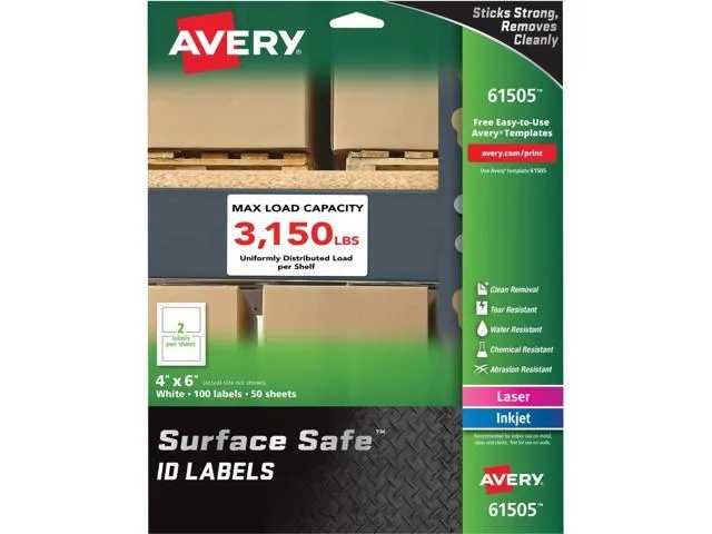 Avery & reg Surface Safe ID Labels