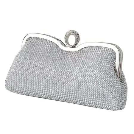 Evening Clutch Bag for Women Prom Party Wedding Purse Sparkly Crystal Rhinestones Ladies Handbag