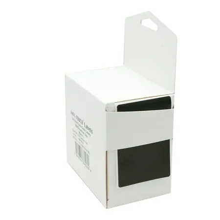 Infi-Touch Labels 2x3 inch Round Permanent Color-Code Dot Stickers 250 per Dispenser Box (Black)