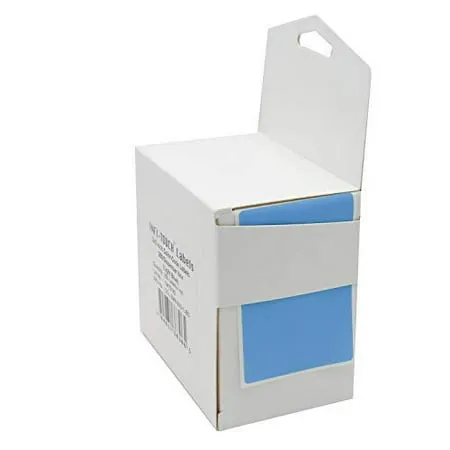 Infi-Touch Labels 2x3 inch Round Permanent Color-Code Dot Stickers 250 per Dispenser Box (Light Blue)