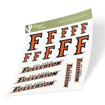 Cal State University erton California CSUF Titans Sticker (Type 1-1 Sheet)