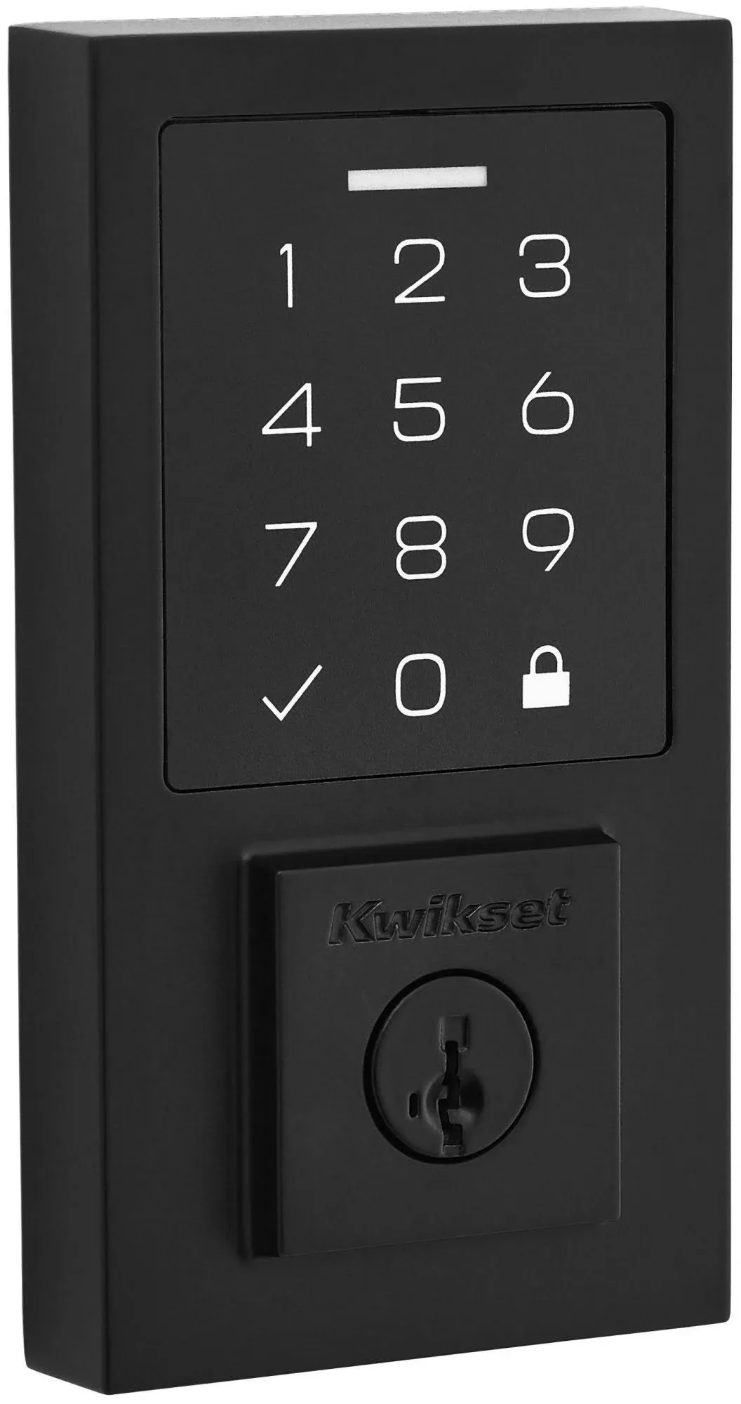 Kwikset 9260CNT-26S Contemporary SmartCode Keypad Electronic Deadbolt SmartKey Bright Chrome Finish