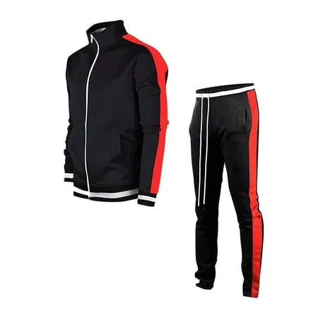 Eyicmarn Men s Tracksuit Athletic Sports Casual Full Zip Running Jogging Gym Sweatsuit Jacket and Pants Set