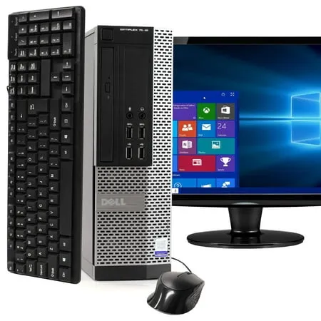 Dell Optiplex 7020 Tower Desktop PC, Intel Quad Core i5 (3.30GHz) Processor, 16GB RAM, 2TB Hard Drive, Windows 10 Pro, DVD, Keyboard, Mouse, WiFi (Renewed)