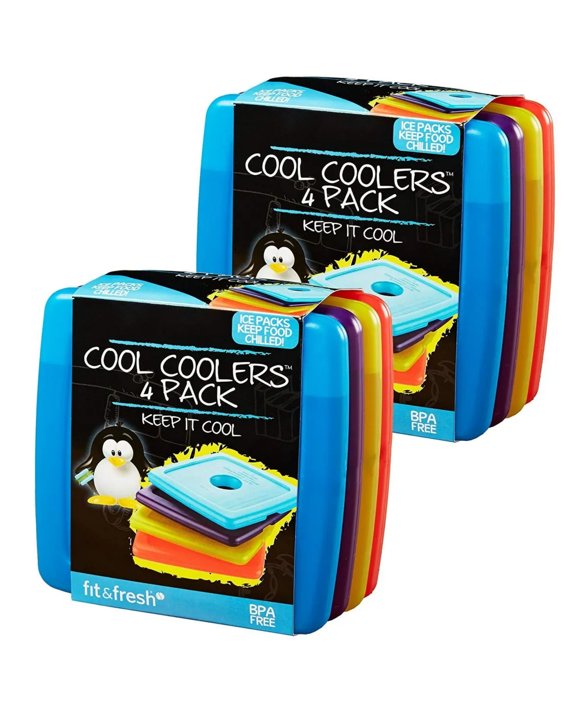 Fit & Fresh Cool Coolers Ice Packs