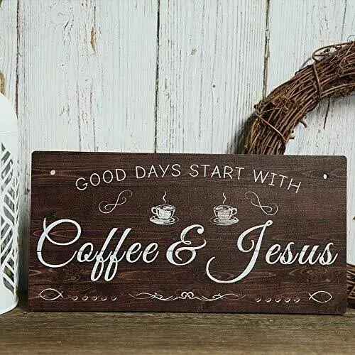 Coffee Sign Kitchen Coffee Bar Decor 12 X 6 Hanging Plaque Gifts For Coffee Love