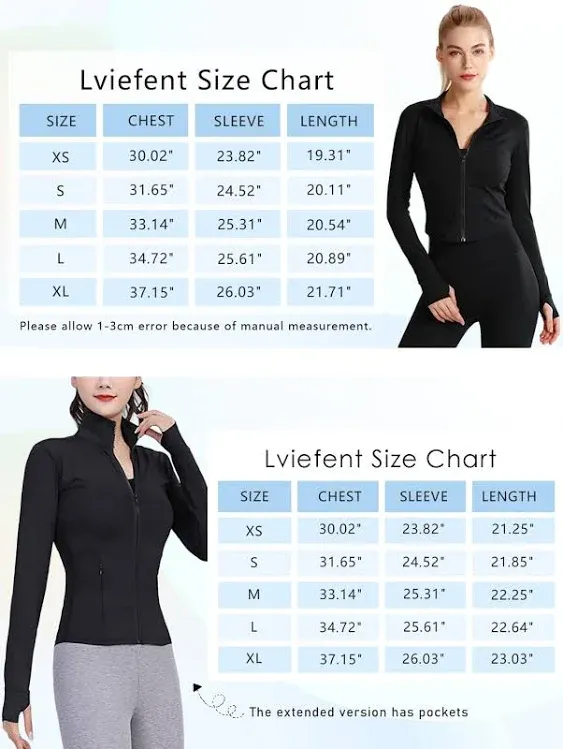 Lviefent Womens Lightweight Full Zip Running Track Jacket Workout Slim Fit Yoga Sportwear with Thumb Holes