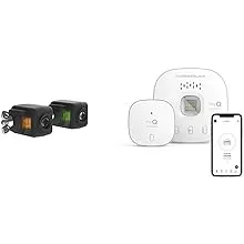 Chamberlain 820CB Replacement Opener Garage Door Safety Sensors, Black Small & myQ Smart Garage Control - Wireless Garage Hub and Sensor with WiFi & Bluetooth - Smartphone Controlled, myQ-G0401-ES