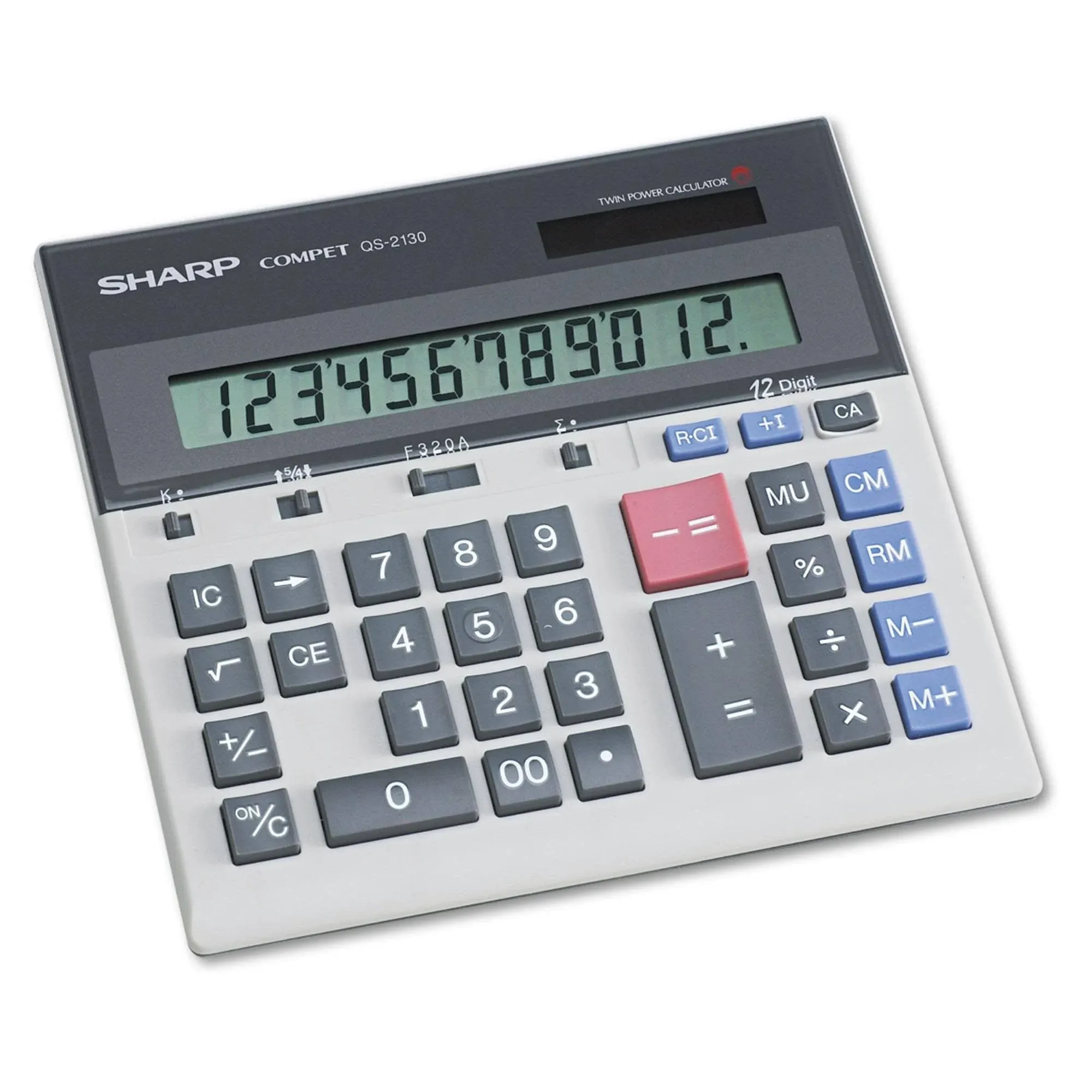 Sharp Calculators QS-2130 12-Digit Commercial Desktop Calculator