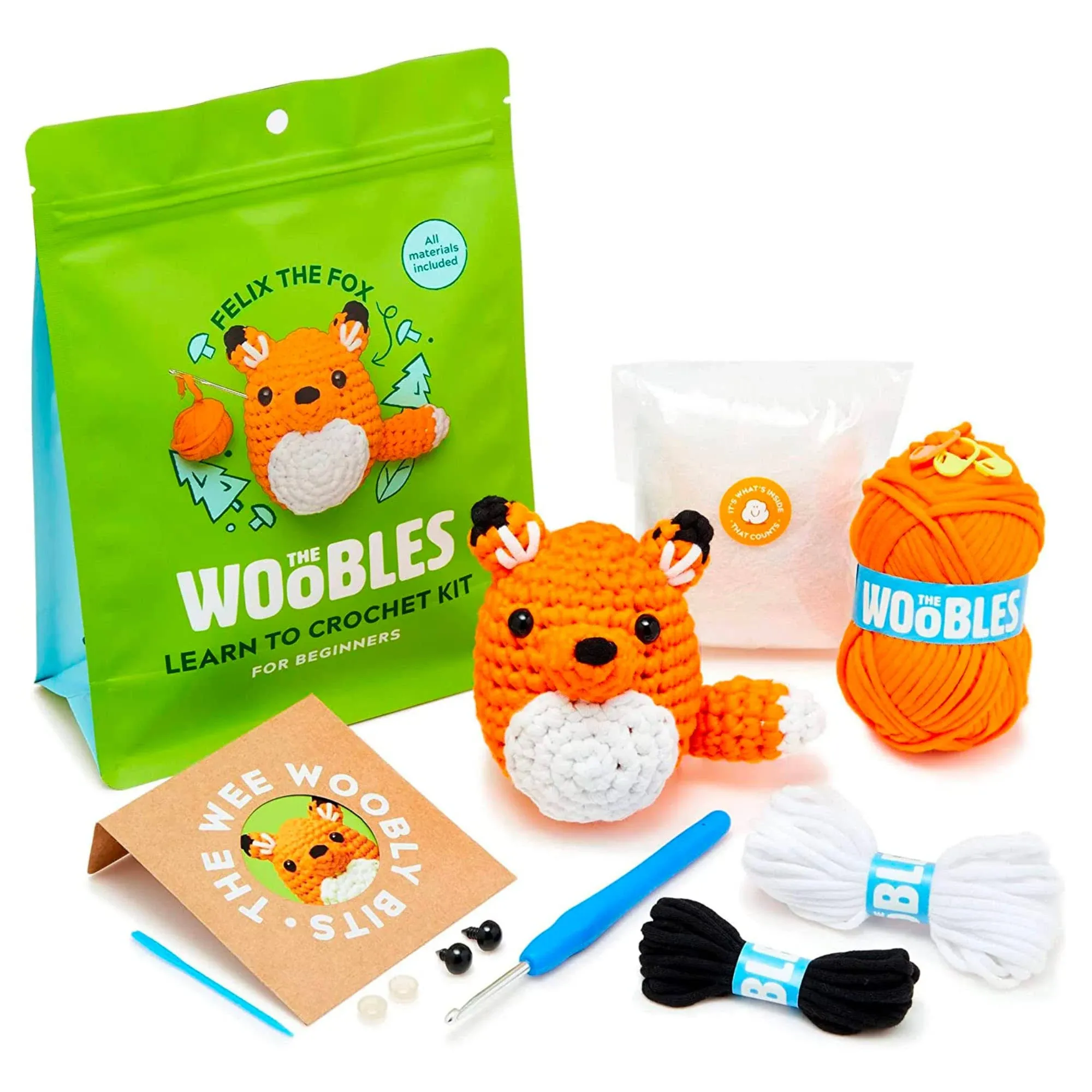 Woobles Crochet Kit Felix The Fox