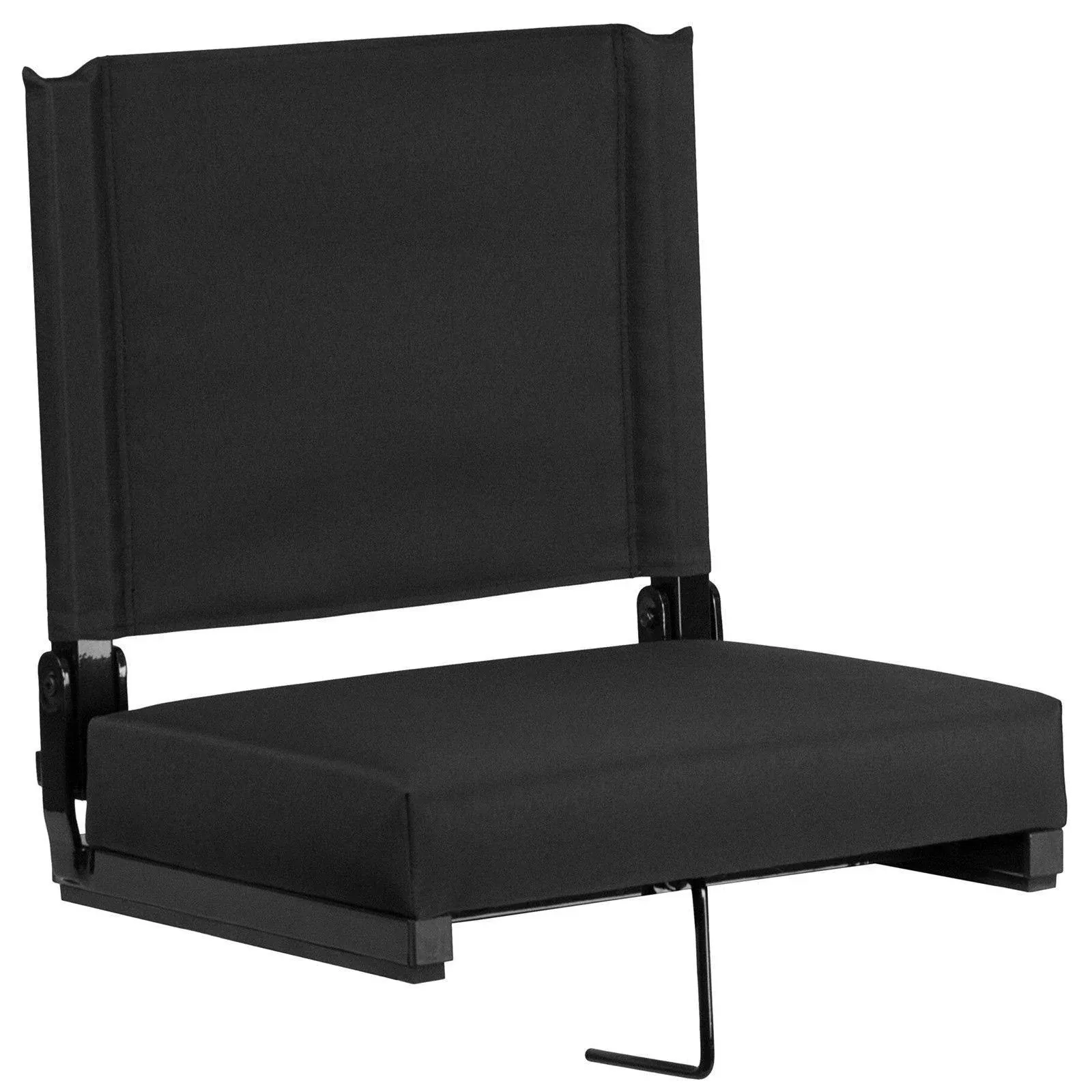 Flash Furniture Grandstand Comfort SEATS by with Ultra-Padded Seat in Black