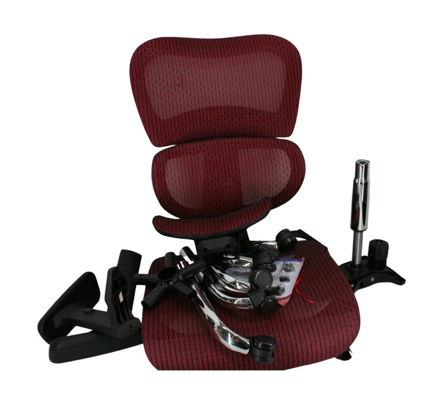 JHK MC83RD Ergonomic High Back Headrest Lumbar Movable Armrest Mesh Office Chair