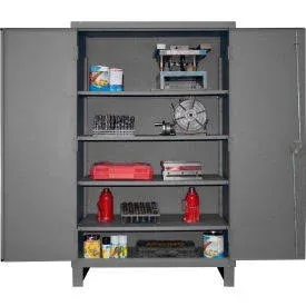 Global Industrial B2169507 Global Industrial Heavy-Duty Storage Cabinet, 12 Gauge, 48"W x 24"D x 78"H, Gray