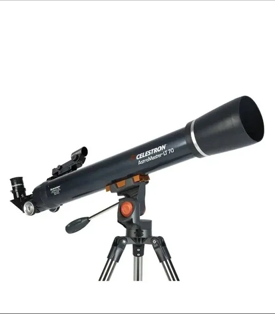 Celestron AstroMaster 70AZ LT Refractor Telescope Kit with Smartphone Adapter