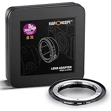 K&F Concept Lens Mount Adapter Compatible for Nikon Nikkor F/AF AI AI-S Lens to Canon EOS EF EF-S Mount Cameras