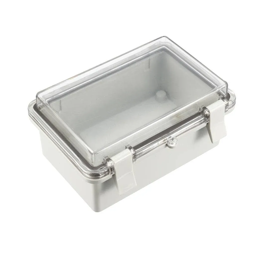 ABS Dustproof Waterproof IP65 Junction Box Hinged Shell Universal Electrical Project Enclosure Gray W PC Clear Cover 5.9x5.9x2.75inch(150x150 X70mm)