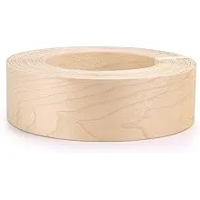 Skelang Maple 2" x 50' Roll Wood Veneer Edge Banding Preglued Iron-On with Hot Melt Adhesive Edgebanding Flexible Wood Tape