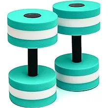 Trademark Innovations Aquatic Exercise Dumbells - Set of 2 - for Water Aerobics Teal