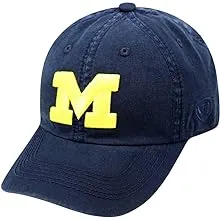 "Top of the World Michigan Wolverines Men's Adjustable Relaxed Fit Team Icon Hat, Adjustable"