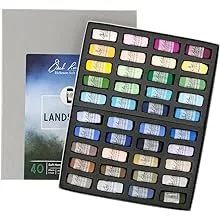 Jack Richeson 422929 Landscape Flora 1 Hand Rolled Soft Pastel Set (20 Piece)