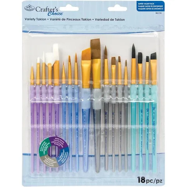 Royal Brush Crafter's Choice Variety Brush Value Set, Multicolor