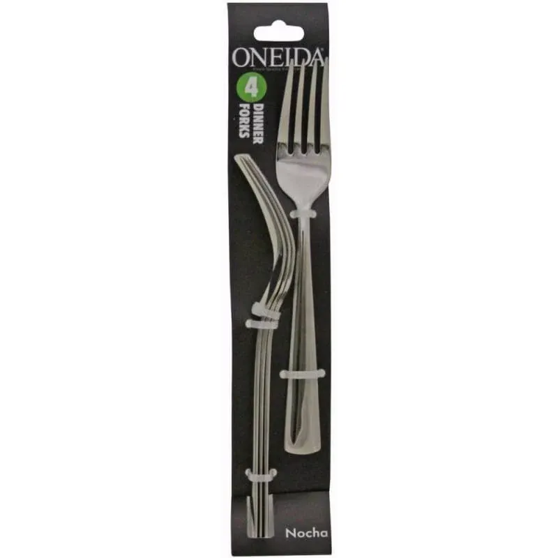 ROBINSON HOME PRODUCTS Nocha 4PK Dinner Forks, 4 Count, Silver