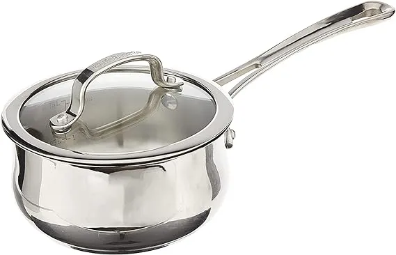 Cuisinart Contour Stainless 1-Quart Saucepan with Cover