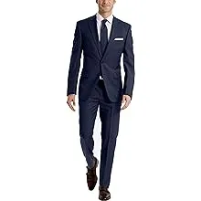 $450 Calvin Klein 38R Men&#039;s Slim X Fit Blue Wool Suit Jacket Sport Coat Blazer