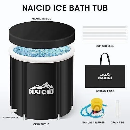 Ice Bath Tub For Athletes Cold Tub Outdoor Portable Ice Bathtub Ice Bath Tub