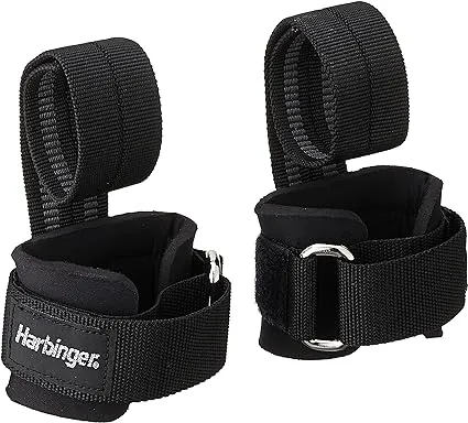 Harbinger Big Grip No-Slip Nylon Lifting Straps with DuraGrip (Pair)