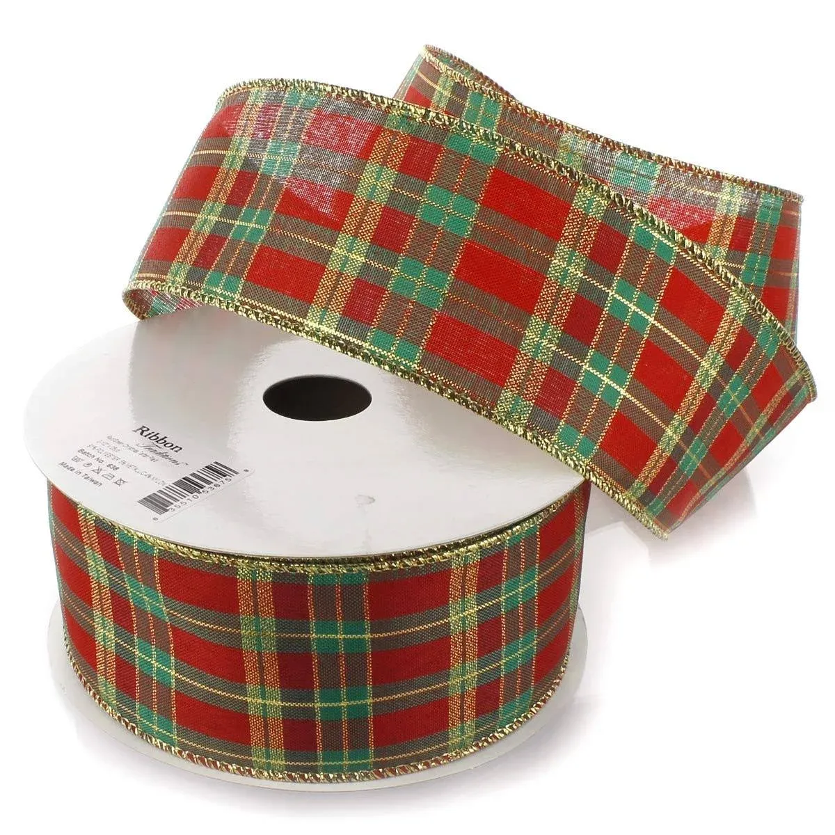 Hairbow Center Traditions Christmas Tartan Plaid Wired Ribbon