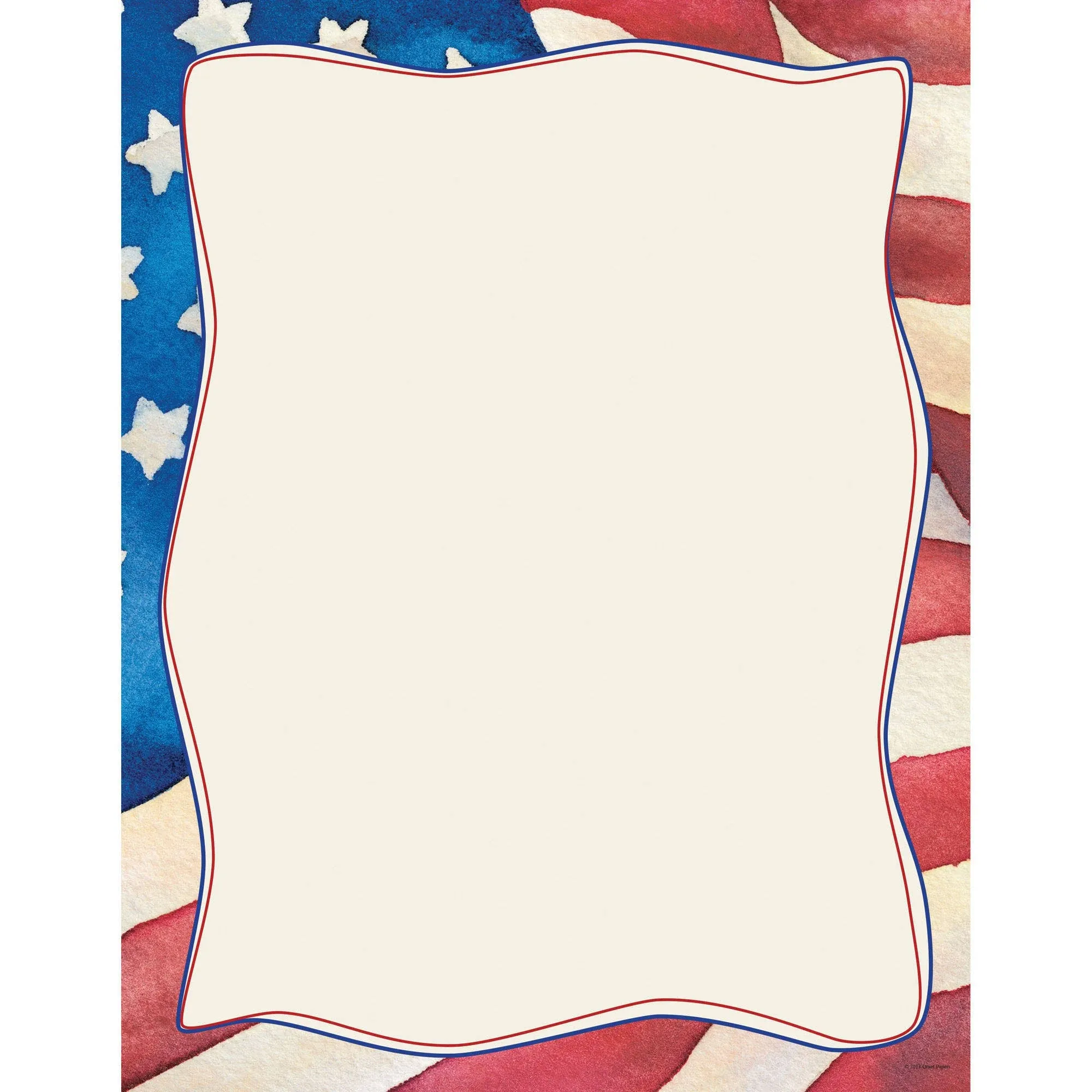 Stationery Letterhead, Patriotic, PK80