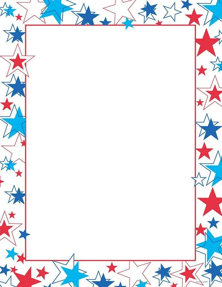 Stationery Letterhead, Patriotic, PK80