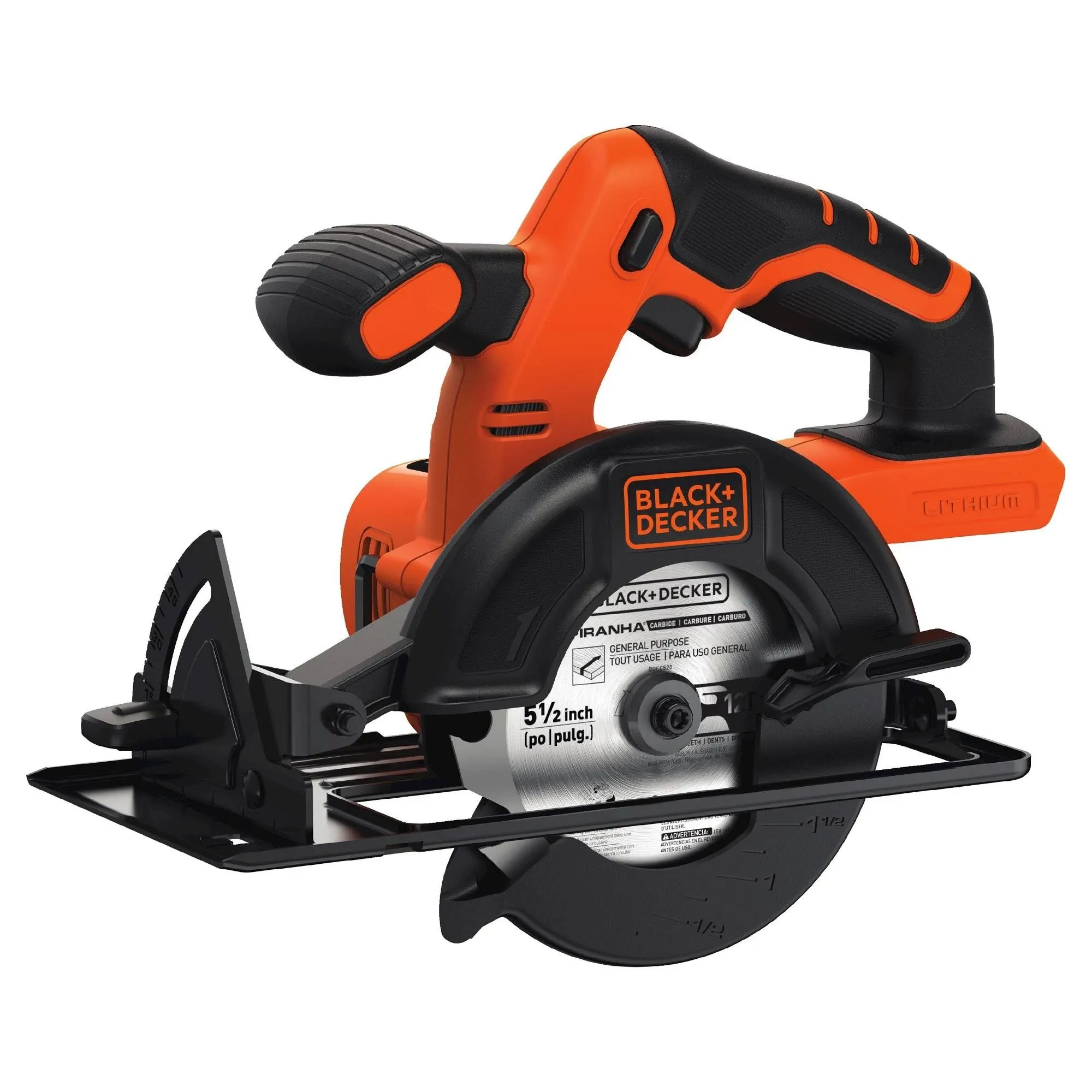 BLACK+DECKER 20V MAX* POWERCONNECT 5-1/2 in. Cordless Circular Saw, Tool Only (BDCCS20B)