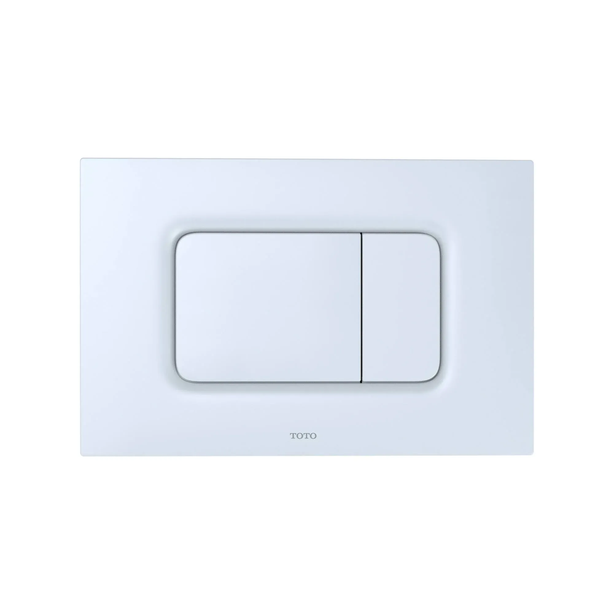 Toto YT920#WH - Basic Square Dual Button Push Plate- White