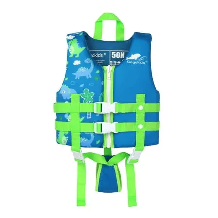 Gogokids Kids Swim Vest Life Jacket Flotation Swimming Aid with Adjustable Safety Strap Age 1-9 Years/22-50Lbs