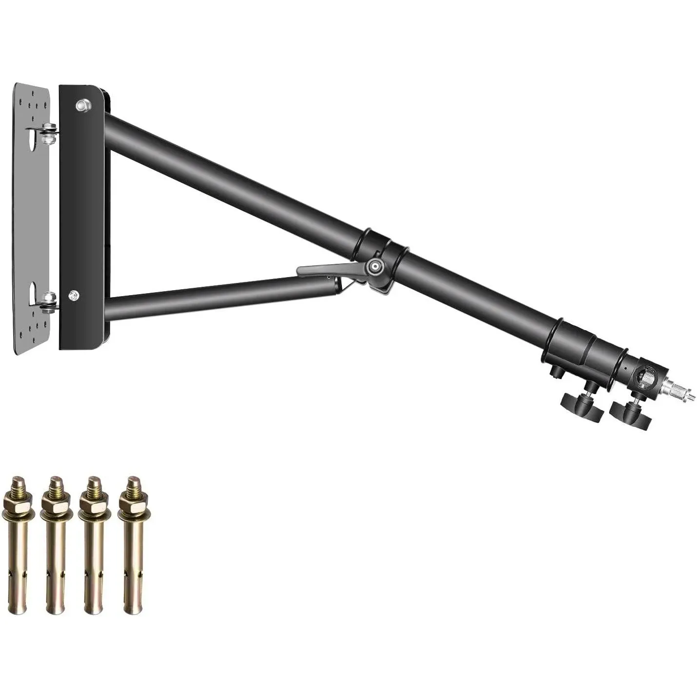 Neewer 180° Rotation Wall Mounting Triangle Boom Arm for Ring Light Softbox