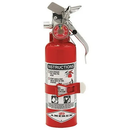 Amerex A384T, 1.4lb Halotron I Class B C Fire Extinguisher