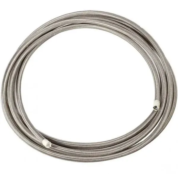 20 ft 6AN AN6 5 16 Universal Braided Stainless Steel PTFE Teflon Oil Fuel GAS Line Hose at MechanicSurplus.com 191322