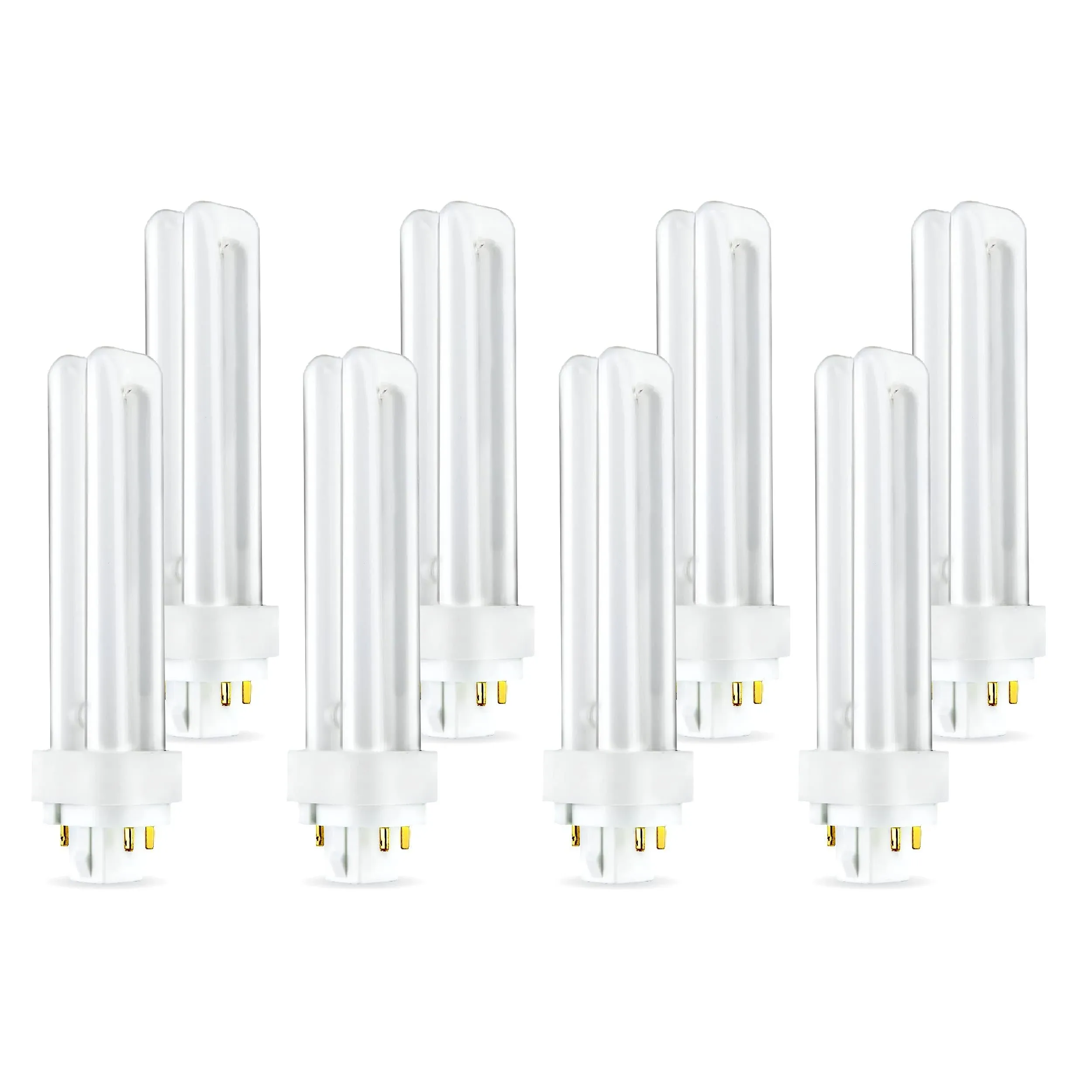 (8 Pack) PLC-18W 841, 4 Pin G24q-2, 18 Watt Double Tube, Compact Fluorescent Light Bulb, Replaces Sylvania 20668 and Philips - PL-C 18W/841/4P/ALTO