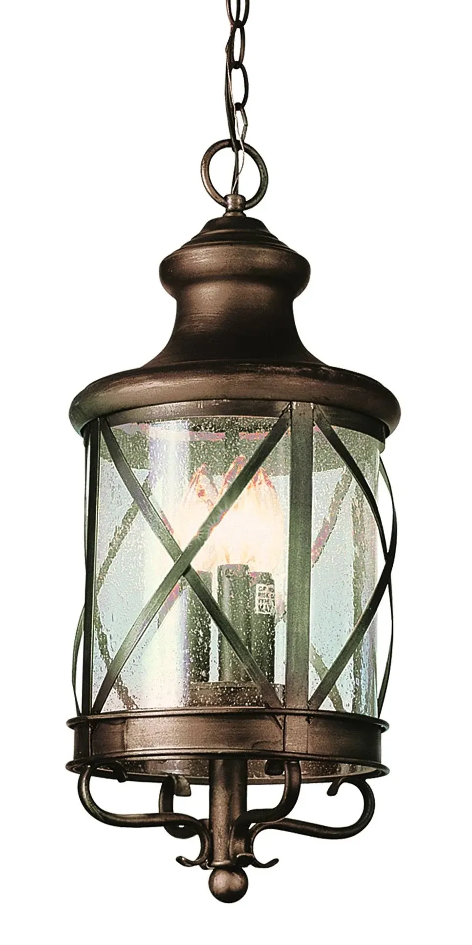 Four Light Hanging Lantern from the Chandler collection in Rubbed Oil Bronze finish