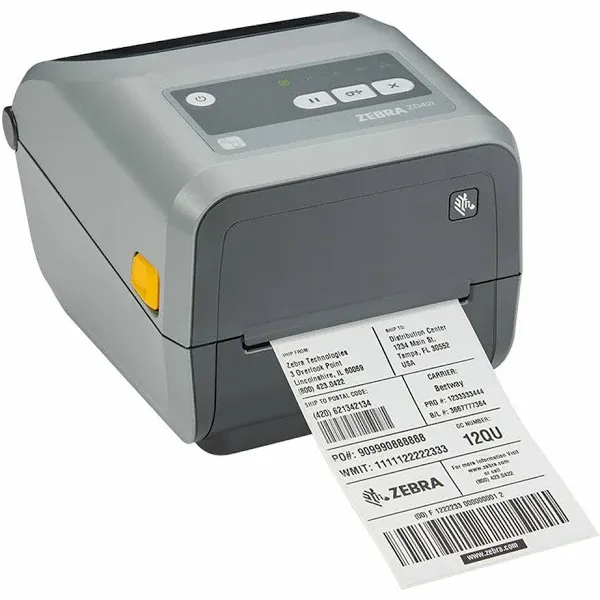 Zebra® ZD421 Desktop Monochrome (Black And White) Thermal Transfer Printer