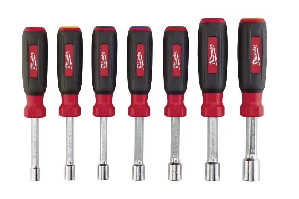 Milwaukee 48-22-2507 7 PC Magnetic HollowCore SAE Nut Driver Set